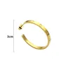 Designer de luxo marca Large Love Hoop 316L Aço inoxidável 18K Rosa -ouro Mulheres prateadas sem diamante Brincos de meninas jóias de casamento