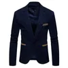 Herrenanzüge Blazer AIOPESON Marke Herren Anzug Jacken Solide Slim Fit Single Button Kleid Anzüge Herren Mode Lässig Cord Blazer Herren 230329