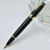 High-quality bright black gem roller ballpoint pen School office stationery fashion writing ballpoint pen (no box)