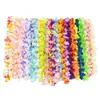 Other Event Party Supplies 36pcs Hawaiian Artificial Flower Leis Garland Necklace Hawaii Luau Summer Tropical Party Decoration Wedding Christmas Wreath 230329