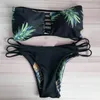 Menas de banho de banho feminina Bikini esportes femininos se sexy Sexy Bra Pineapple Swimsuit Push-up