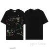 Lanvins T-shirts à manches courtes Chemises T-shirts pour hommes Été Cool Designer Coloré Jet d'encre Peint à la main Usa EU Mode Imprimé High Street Tops Of0lpa37l96b