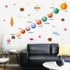 Wall Stickers Universe Decoration Space Planet Art Mural Cartoons For Kids Room Graffiti Door Living Bedroom