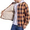 Hommes Vestes À La Mode Hommes Survêtement Poches Coldproof Flanelle Épaissir En Peluche Doublure Veste Manteau Sweat Mâle Vêtements 230329