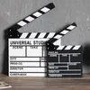 Dekorativa objekt Figurer 1 Buah Sutradara videoscen Clapperboard Clapper Board President TV Movie Clip Film Action Slate Clap Handmade Cut Prop 230328