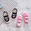 Athletic Outdoor Girls Sneakers Fashion Cute Kids Shoes Soft Canvas Sneakers For Toddlers Girl Children's Sneakers Girlish Kindergarten Shoes Hot W0329