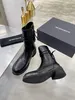 Women Shoes Ann Black Demeulemeester Alec Combat Boots Ankel Lace-up Maxim Danny Lace-Up Tucson Heike Side Zip Original Box äkta Real Leather Boots Henrica