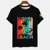 Męskie tshirty hawajskie koszuli dla mężczyzn 3D drzewa kokosowe męskie koszula plaża ponadgabarytowy męski odzież moda letnia koszulka krótkiego rękawu 230329