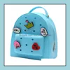 School Bags Customized Unique Shaped Usef Sile New Design Waterproof Backpack With Cute Candy Color 2Pcs Set Big And Drop Delivery L Dhsqd