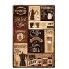 Rétro café métal étain signe plaque en métal mur art décor à la maison pour cuisine café café bar décoration plaque rétro art affiches peinture 30 x 20 cm W03