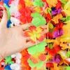 Other Event Party Supplies 36pcs Hawaiian Artificial Flower Leis Garland Necklace Hawaii Luau Summer Tropical Party Decoration Wedding Christmas Wreath 230329