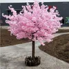 Fleurs décoratives 2 mètres de haut simulation rose arbres à souhaits fleur de soie artificielle cerisier pour centre commercial ouvert décorations de jardin