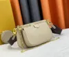 Créateur de mode Crossbodybody Bag Luxury Mini 3 pièces sacs à main Sac à main pour femmes sacs de corps en relief monogrammes monogrammes préférés pour femmes de maquillage.