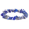 Gemma naturale pietra ghiaia di ghiaia gemella bracciale irregolare cristallo perle chip perle per perle di pepite braccialetti braccialetti di braccialetti di quarzo da braccialetto per donne