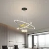 Kronleuchter Nordic Modern LED Deckenmontage mit langem Hängelampenkabel für Schlafzimmer Wohnzimmer Studie Innengerät Luxus