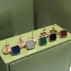 Frauen-Ohrring-Art- und Weisebolzen-Earing-Klee-Edelstahl-eleganter für Frau-Klassiker 13 Farben-Qualitäts-Kasten müssen Extrakosten