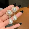 Jewelry for Women Female Accessories Pearl Drop Earrings Bride Wedding Engagement Earrings Birthday Anniversary Gift Jewelry