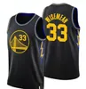 Özel Basketbol Formaları Retro 75. Yıldönümü Jersey Stephen 30 Curry Warriorr Andrew Wiggins Klay Thompson Draymond Yeşil Kuminga Poole Siyah Erkekler Gençlik Çocuklar