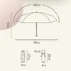 Umbrellas Creative Mini Umbrella Five Folding Fashion Portable Summer Outdoor Pocket Sun Girls Parasol Gift