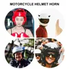Motorcykelhjälmar 6 st horn dekoration cykelprydnad horn bilplast full ansikte