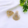 Wedding Jewelry Sets Dubai Heart Butterfly Jewelry Sets Necklace Earrings Ring Bracelet For Wedding Bridal Women Gold Plated Jewelry Set 230328