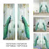 Curtain 2x Peacock Blue Tulle Curtains Window Treatment Drapes For Dining Room Bedroom