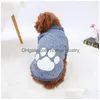 Hondenkledinghonden trui herfst en winter fleece print warme teddy huisdier kleding drop levering huizen tuinbenodigdheden dhc3s