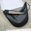 Borsa hobo mezza luna Borsa in pelle di vitello satinata e jacquard Luna Borse Borsa a mano Pochette Cross Body Fanny Pack 2023 Nuovo autunno e inverno Tracolla staccabile