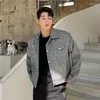 Men's Jackets High Level Design Jacket Men'S Silhouette Shoulder Ruffian Handsome Short Coats For Male Korean Version Loose Fried Street