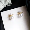 Kleine Ohrstecker für Frau, goldener Kristall, glänzender Luxus-Mädchen-Schmuck, Weihnachtsgeschenk, Hochzeit-Accessoires, trendige Ohrringe