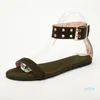 Sandalen Sommer Strand Damen Damen Transparent Flat Gladiator Open Toe Clear Jelly Schuhe