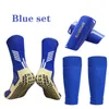 Equipamento de proteção 1 kits de alta elasticidade caneleiras mangas para adultos crianças meias de futebol profissional capa legging capa de proteção esportiva 230328