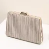 Evening Bags Stripe Wallets For Women 2023 Designer Luxury Handbags Hasp PU Tote Bag Polyester Cloth Clutch Purse Bolso Mujer Shoulder