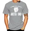 As camisetas masculinas Akita inu original Presente Elegante Camiseta 2023 Camiseta Cotton (S-5xl)