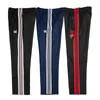 Mens Pants Awge Needles Hip Hop Högkvalitativ fjäril Broderi Track Sweatpants Japan Classic Stripe Trousers 230329