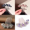 Butterfly Rhinestone Hair pente Clips Bun for Women Barrette Hairpin Ornamentos