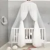 Crib Netting Kelambu Gantung Tenda Bintang Dekorasi Tempat Tidur Bayi Kanopi Tulle Tirai untuk Kamar Rumah Bermain Anak anak l230328