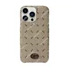 Designer Telefonfodral för iPhone 15 14 13 12 Pro Max Case iPhone15 15Promax iPhone14 14Promax Samsung Galaxy S22 S23 Ultra Fashion Pu Leather Letters Cover Luxury Shell