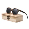 Sunglasses BerWer Bamboo For Women Wood Sun Glasses Polarized Round Lenses Driving UV400