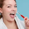 Rostfritt stål tungskrapa oral renare borste färskt andningsrengöring belagd tandborste hygienvårdsverktyg