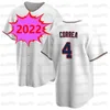 4 Carlos Correa Jersey 26 Max Kepler 29 Rod Carew Harmon Maillots de Baseball Killebrew Jorge Polanco Miguel Sano Byron Buxton Kirby Puckett Jor