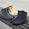 أحذية المطر المقاومة للماء للرجال أحذية مطاطية صيد الأسماك Galoshes PVC الكاحل أحذية مياه الرجل الأحذية السلامة