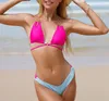 Kadın Mayo 2023 Seksi Strap Low Rise Bikini Kadın İki Parçalı Set Mayo Beach Tatil