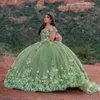 وصول جديد زهور الكرة ثوب quinceanera فساتين اللؤلؤ اللؤلؤ فيديس دي 15 أنوس فستان مشد لعيد ميلاد حفلة موسيقية 15 322 TH