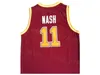 Santa Clara Broncos College 11 Steve Nash Jerseys Basketball University Team Team Red لمشجعي الرياضة للتطريز وخياطة الرجال NCAA