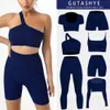 TRABALHO DE MULHERES RUNDOS 126 PEDIMENTO FEMLEMENTE MULHERES Sportswear ioga Fitness Suit Fitness Suit de manga comprida Cultura alta Cídhar sem costura perna fitness sportswear 230329