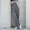 Jumpsuits voor dames rompreren dames hanger bodysuit overalls vintage bodysuit playsuits combinatie met lange mouwen brede been broekcombinatie oversized 230329