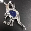 Pendentif Colliers Aventurine Oeil de Tigre Malachite Opale Cristal Lapis Lazuli Sable Bleu Howlite Shell Goldstone Kangourou Perle WB648b