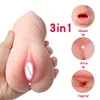 Massager sex toy masturbator Hot explosive pin male with mouth anus and yin double crossover inverted doll three point extremely colorful uterine airplane cup