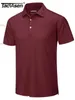 Erkek Polos Tacvasen Yaz Günlük T-Shirts Mens Kısa Kollu Polo Gömlek Düğmesi Çalışma Hızlı Kuru Tee Spor Balıkçılık Golf Külkü Y2303